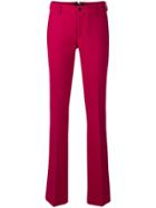 Pt01 Long Flared Trousers - Pink & Purple