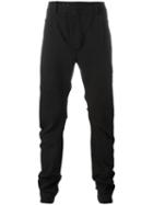 Lost & Found Rooms Diagonal Slim Fit Trousers, Men's, Size: Large, Black, Cotton/spandex/elastane