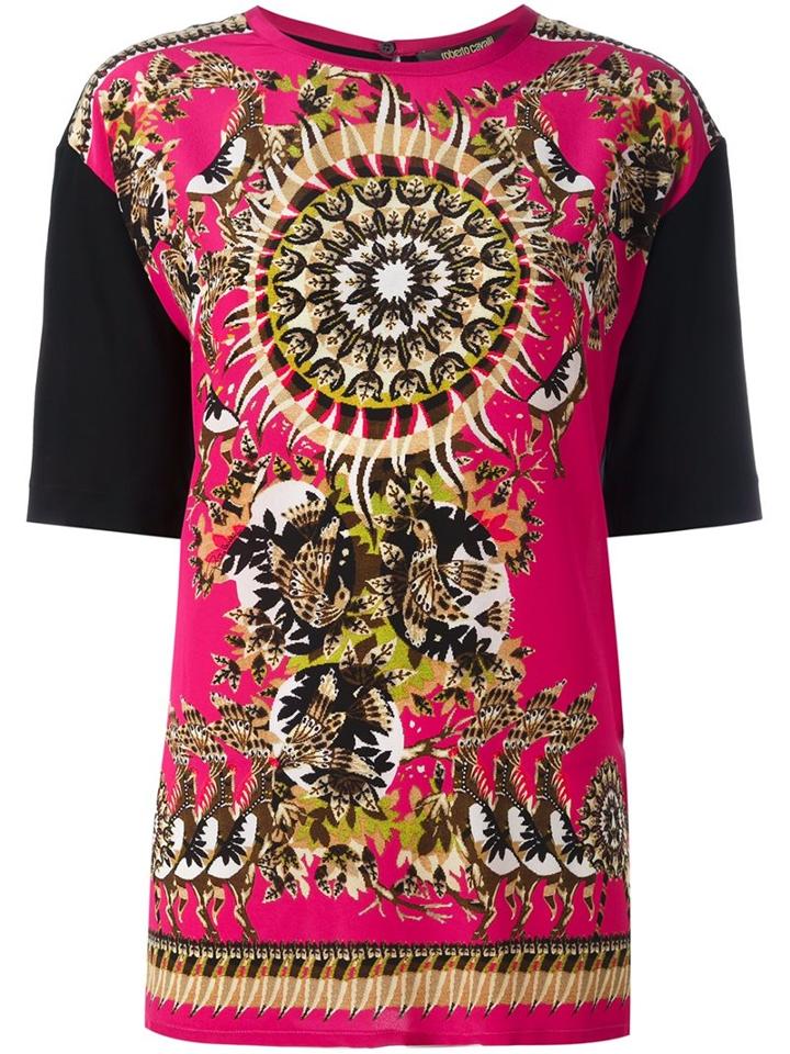 Roberto Cavalli Abstract Print T-shirt