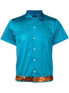 Comme Des Garçons Vintage 2000's Mesh Shortsleeved Shirt - Blue