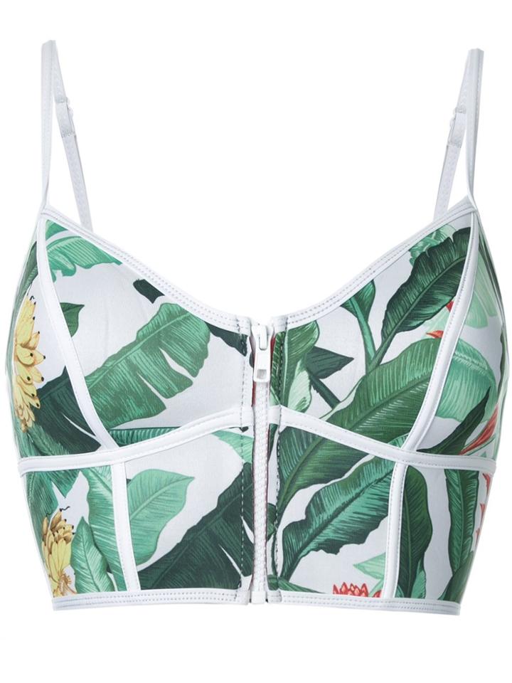 Duskii Oasis Zip Me Up Bustier Bikini Top - Multicolour