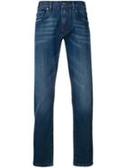 Ermenegildo Zegna Stonewashed Bootcut Jeans - Blue