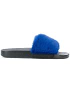 Givenchy Open-toe Slider Sandals - Blue
