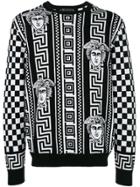 Versace Greek Key Print Sweatshirt - Black