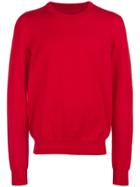 Maison Margiela Contrast Elbow-patch Sweatshirt - Red