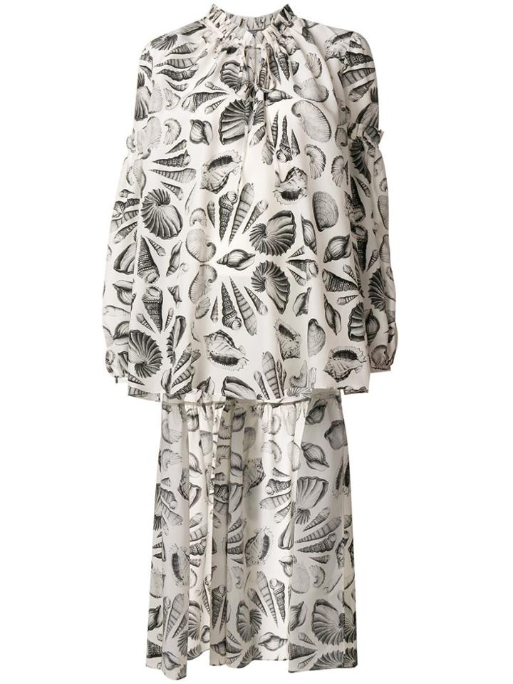 Alexander Mcqueen Cabinet Of Shells Blouse - White