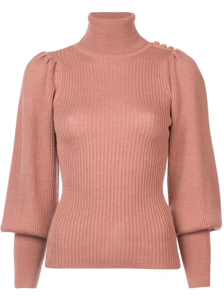 Ulla Johnson Brynn Turtleneck Sweater - Pink