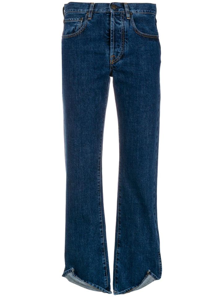 Ports 1961 Flared Slim-fit Jeans - Blue