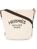 Hermès Vintage Sac De Pansage Shoulder Bag - White