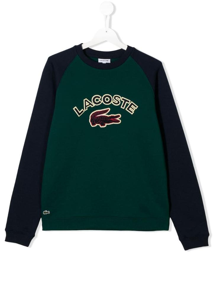 Lacoste Kids Teen Embroidered Logo Sweatshirt - Blue