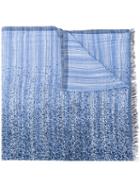Faliero Sarti - Puntillismo Scarf - Women - Cotton/virgin Wool - One Size, Blue, Cotton/virgin Wool