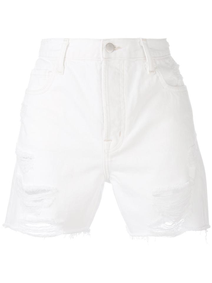 J Brand - Ivy Denim Shorts - Women - Cotton - 25, White, Cotton