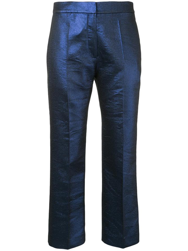 Ginger & Smart Cropped Tailored Trousers - Blue