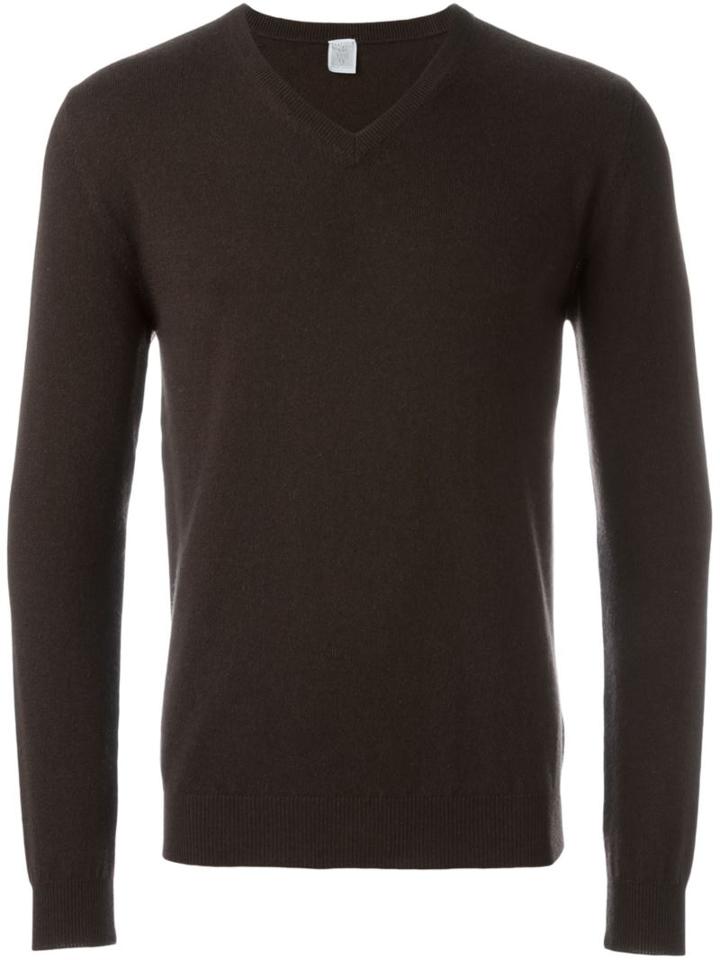 Eleventy V-neck Sweater, Men's, Size: Xxl, Brown, Cashmere