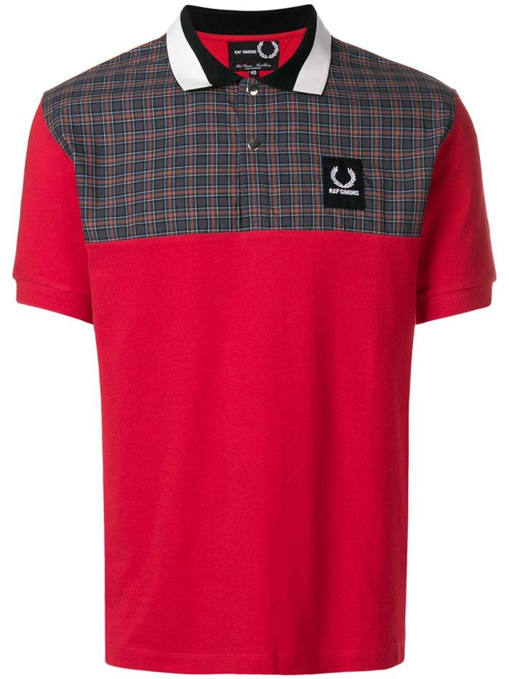 Raf Simons X Fred Perry Check Print Polo Shirt