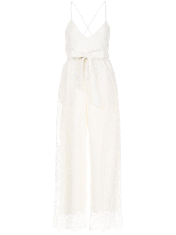 Aula Embroidered Jumpsuit - White