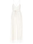 Aula Embroidered Jumpsuit - White