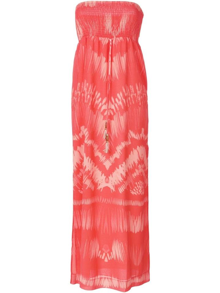 Heidi Klein 'tahiti' Bandeau Maxi Dress - Yellow & Orange