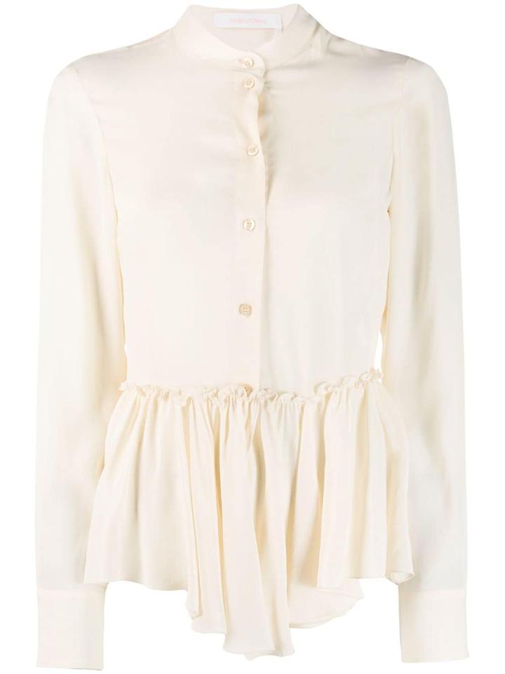 See By Chloé Ruffled Hem Shirt - Neutrals