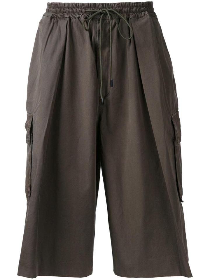 Juun.j Wide Cargo Shorts - Green