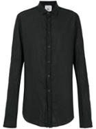 Lost & Found Rooms - Raw-edge Detail Shirt - Men - Cotton/linen/flax - S, Black, Cotton/linen/flax