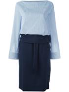 Erika Cavallini 'alaka' Dress, Women's, Size: 42, Blue, Cotton/polyamide/spandex/elastane
