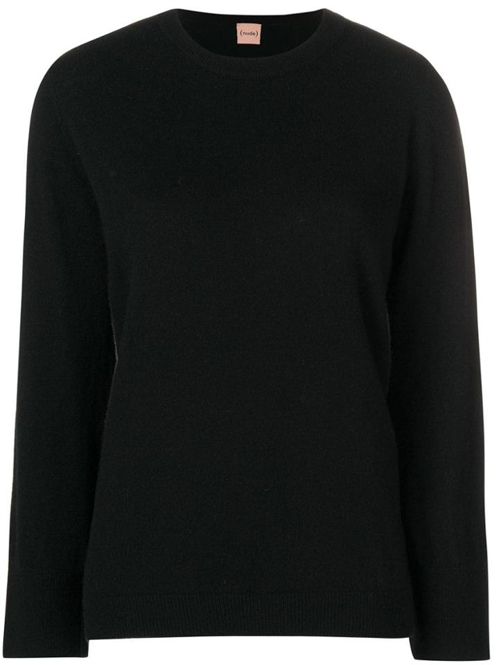Nude Crew Neck Jumper - Black