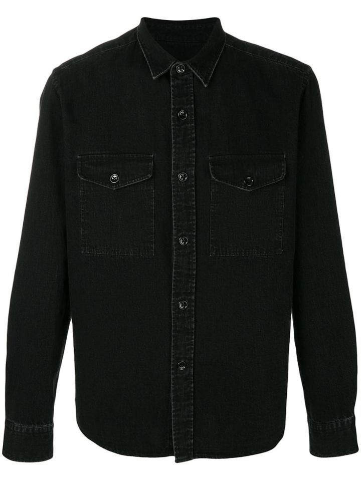 Ami Alexandre Mattiussi Buttoned Overshirt - Black
