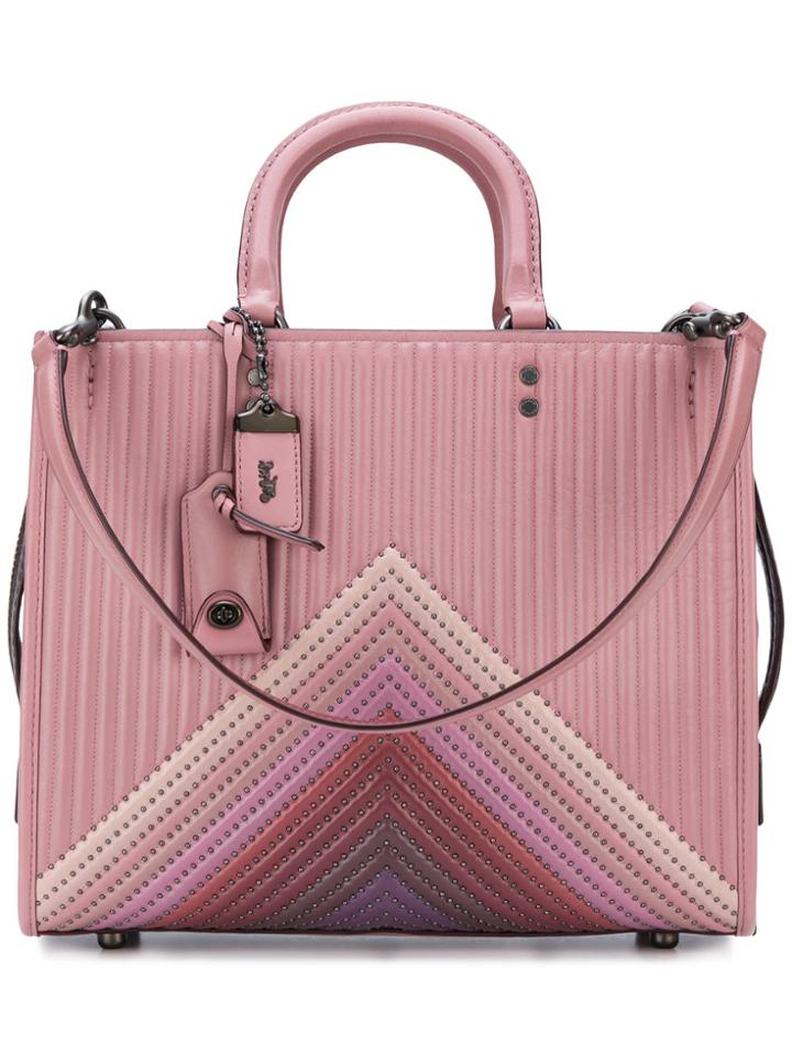 Coach Rogue Tote - Pink & Purple