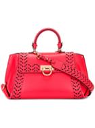 Salvatore Ferragamo Sofia Internal Clutch Tote, Women's, Pink/purple, Nappa Leather