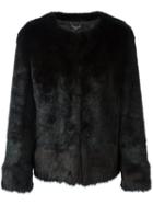 Twin-set Faux Fur Jacket, Women's, Size: Xl, Black, Modacrylic/acrylic/polyester/viscose
