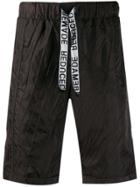 Raeburn Parachute Bermuda Shorts - Black