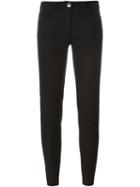 Boutique Moschino Tapered Trousers, Women's, Size: 38, Black, Cotton/other Fibres