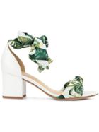 Alexandre Birman White Botanical Sandals