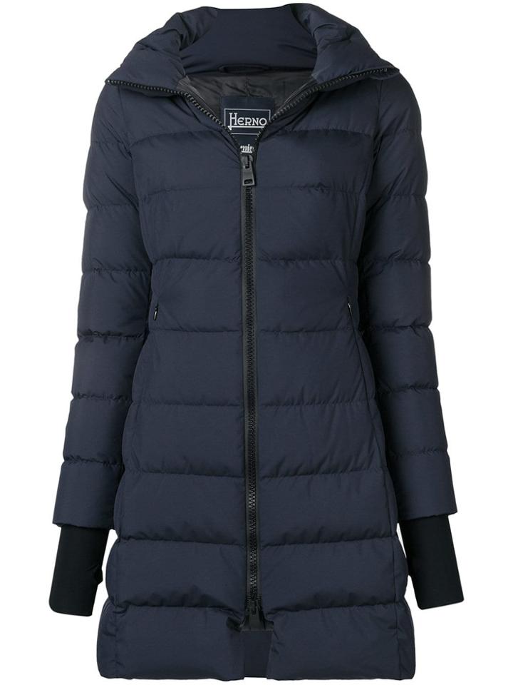 Herno Padded Long Sleeved Jacket - Blue