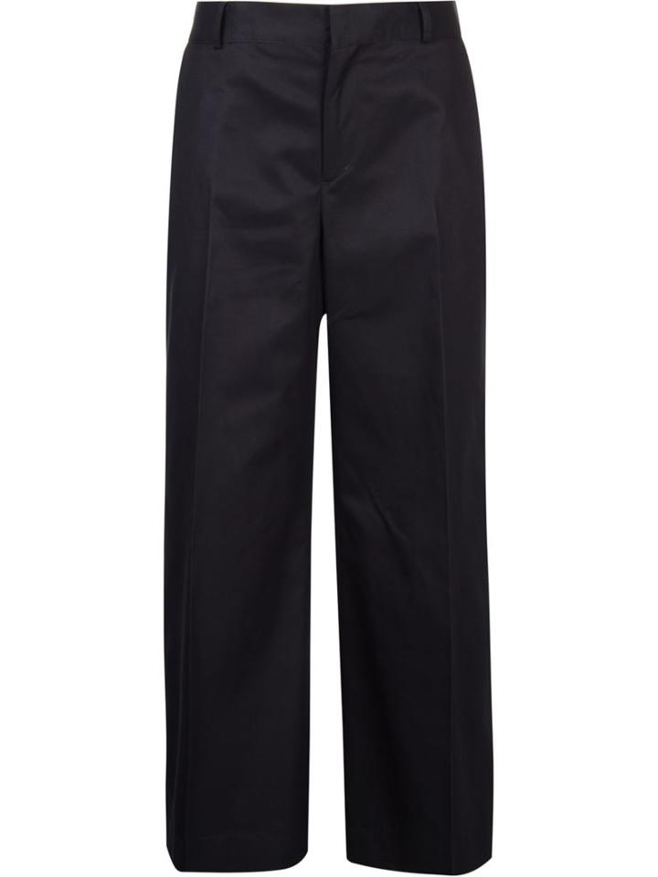 Astraet Wide Leg Trousers, Women's, Size: 0, Blue, Cotton/polyester/polyurethane