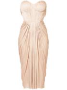 Maria Lucia Hohan Gathered Pleated Design Dress - Pink