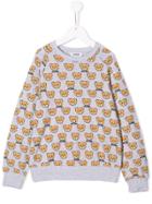 Moschino Kids Teen Bear Print Sweatshirt - Grey