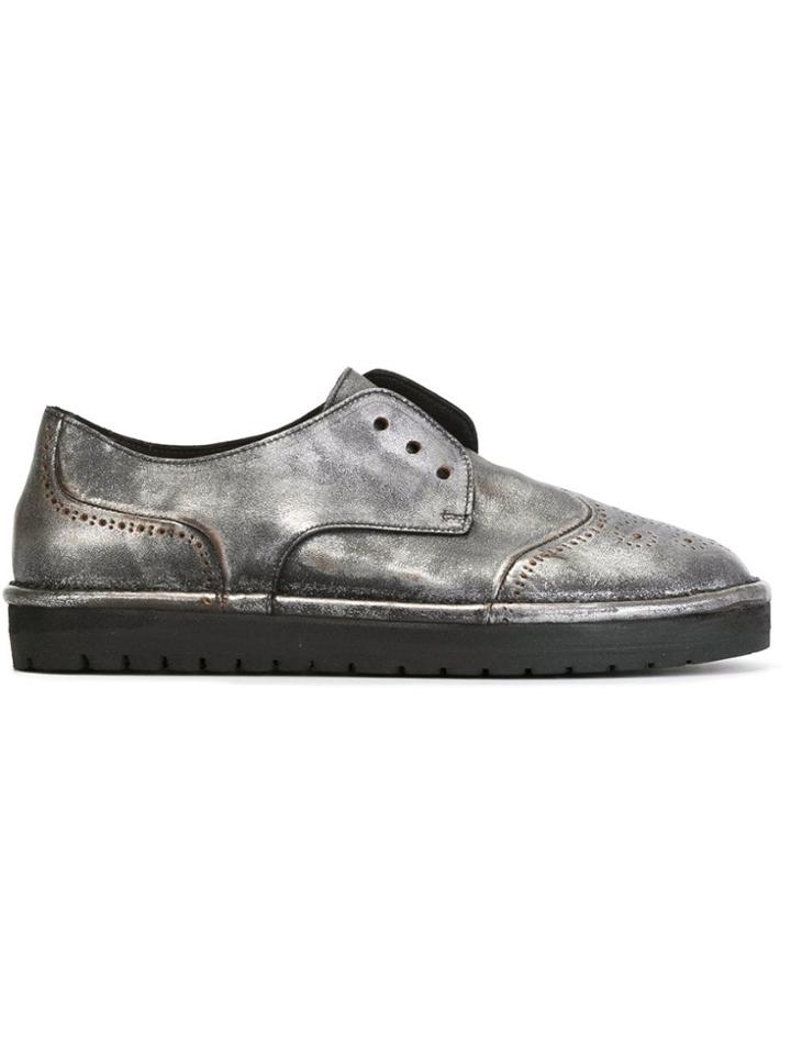 Marsèll Laceless Brogues - Metallic