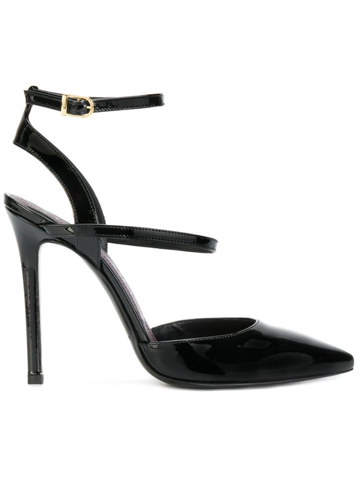 Marc Ellis Strappy Pointed Pumps - Black