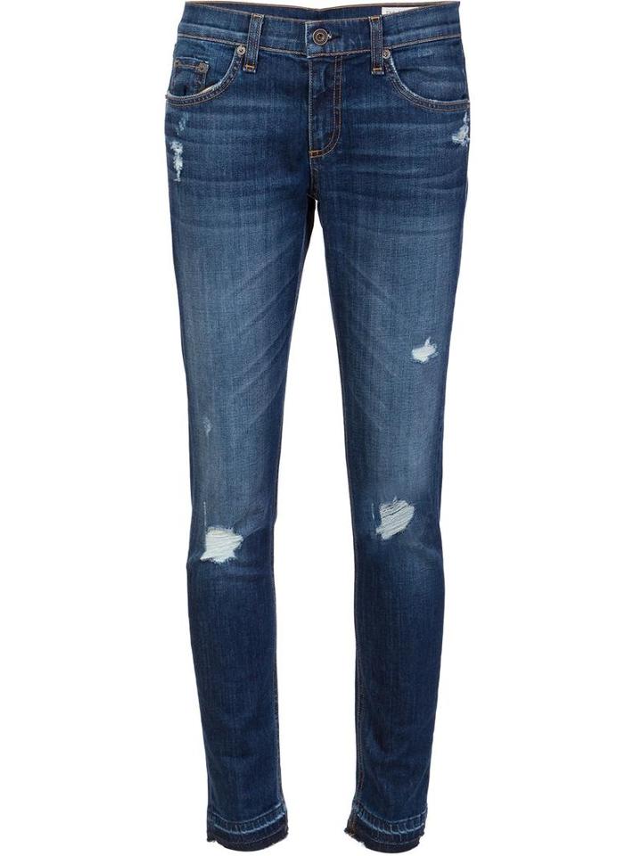 Rag & Bone /jean Ripped Skinny Jeans, Women's, Size: 31, Blue, Cotton/polyurethane