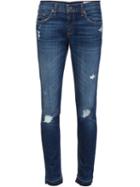 Rag & Bone /jean Ripped Skinny Jeans, Women's, Size: 31, Blue, Cotton/polyurethane