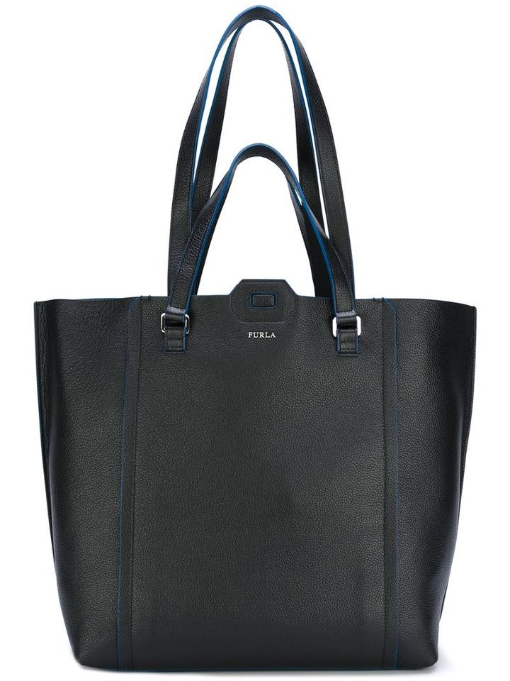 Furla 'my Bang Bang' Tote, Men's, Black, Calf Leather