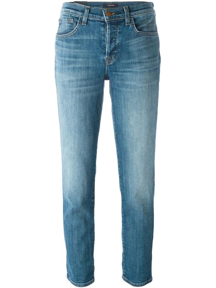 J Brand Cropped Jeans, Women's, Size: 28, Blue, Cotton/polyurethane