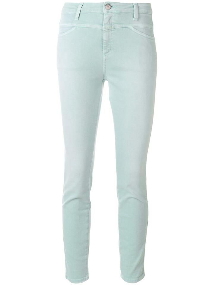 Closed Faded Skinny Jeans - Green