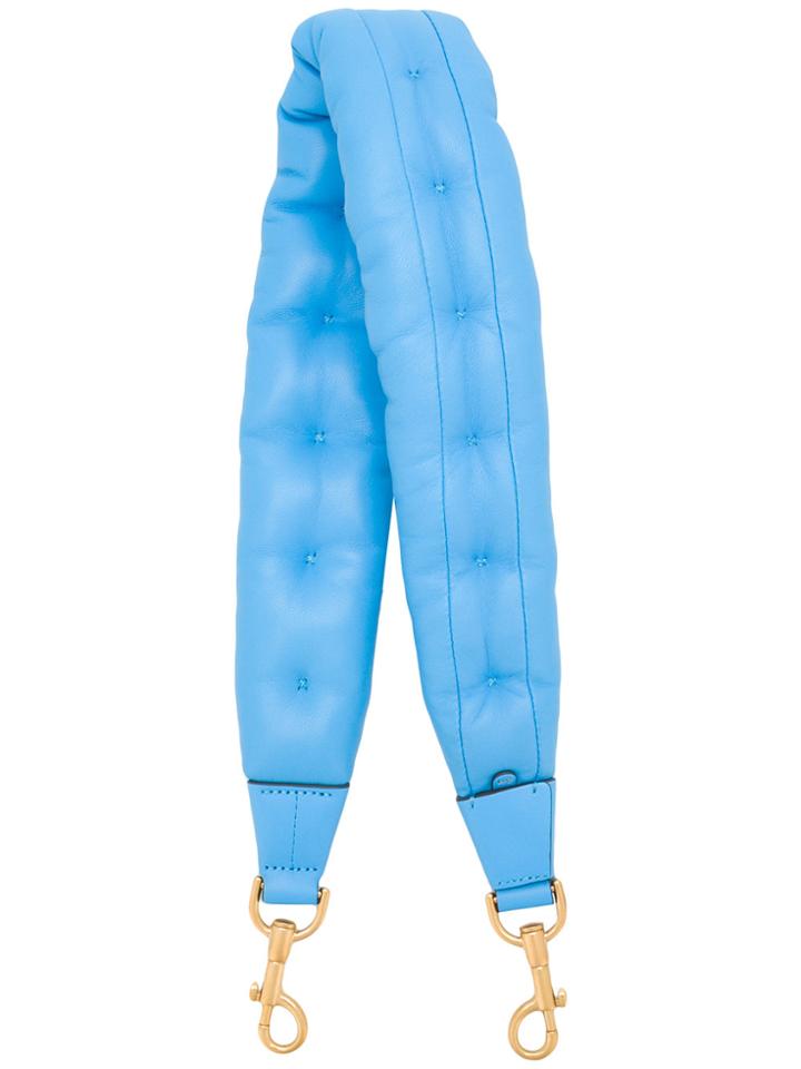 Anya Hindmarch Quilted Chubby Shoulder Strap - Blue