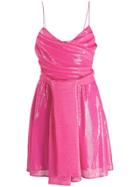 Msgm Sequin Detail Wrap Dress - Pink