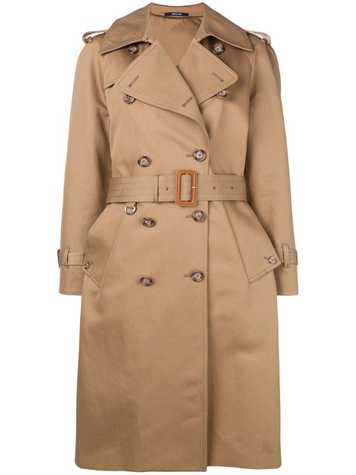 Maison Margiela Double Breasted Trench Coat - Neutrals
