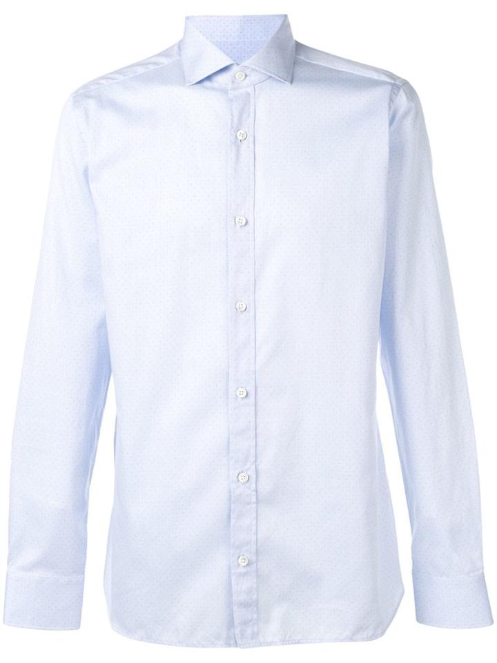 Z Zegna Micro Dot Shirt - Blue