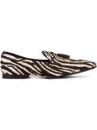 Raparo Zebra Stripe Loafers - Brown